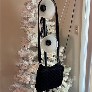 Steve Madden Black Quilted Crossbody Bag